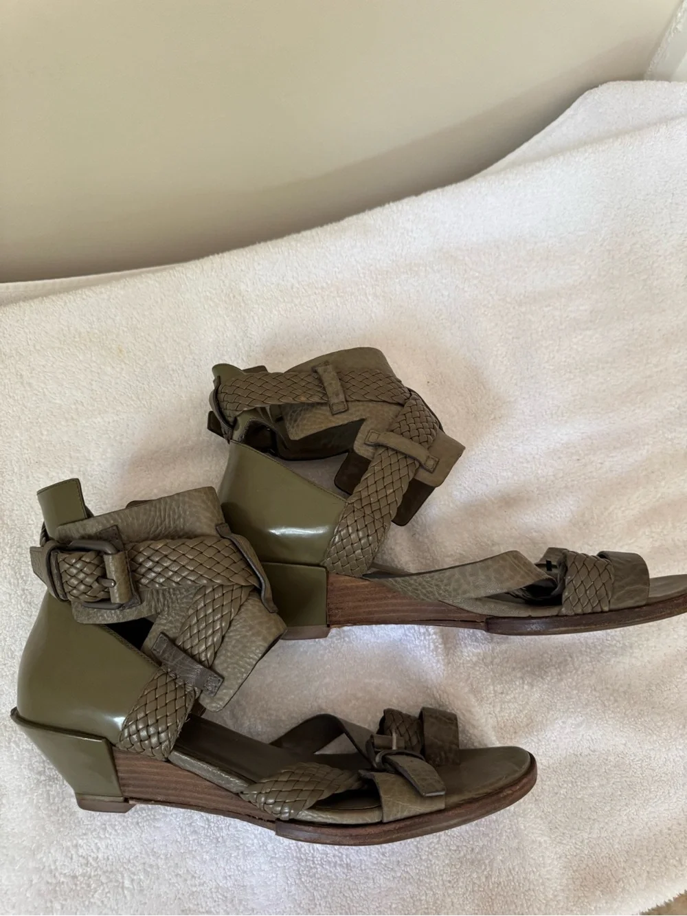 Alexander Wang Braided Wedge Sandals